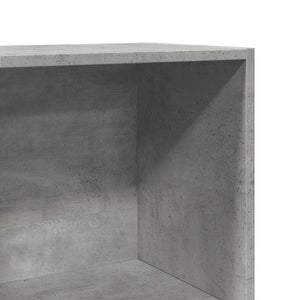 vidaXL Bookcase Concrete Grey 60x30x114 cm Engineered Wood