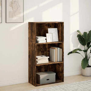 vidaXL Bookcase Smoked Oak 60x30x114 cm Engineered Wood