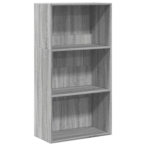 vidaXL Bookcase Grey Sonoma 60x30x114 cm Engineered Wood