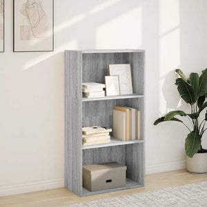 vidaXL Bookcase Grey Sonoma 60x30x114 cm Engineered Wood