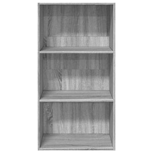 vidaXL Bookcase Grey Sonoma 60x30x114 cm Engineered Wood