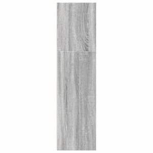 vidaXL Bookcase Grey Sonoma 60x30x114 cm Engineered Wood