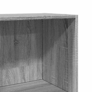 vidaXL Bookcase Grey Sonoma 60x30x114 cm Engineered Wood