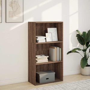 vidaXL Bookcase Brown Oak 60x30x114 cm Engineered Wood