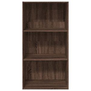 vidaXL Bookcase Brown Oak 60x30x114 cm Engineered Wood