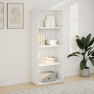 vidaXL Bookcase White 60x30x152 cm Engineered Wood