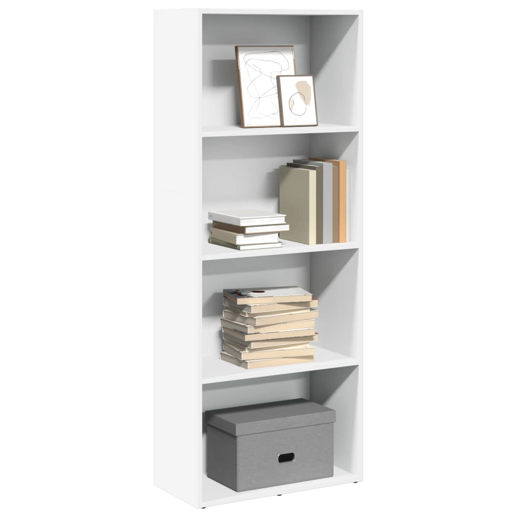 vidaXL Bookcase White 60x30x152 cm Engineered Wood