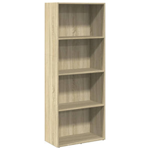 vidaXL Bookcase Sonoma Oak 60x30x152 cm Engineered Wood