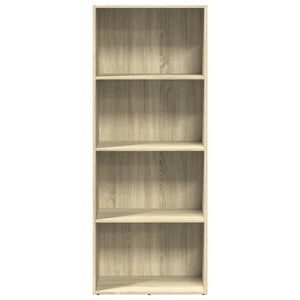 vidaXL Bookcase Sonoma Oak 60x30x152 cm Engineered Wood