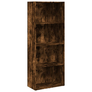 vidaXL Bookcase Smoked Oak 60x30x152 cm Engineered Wood