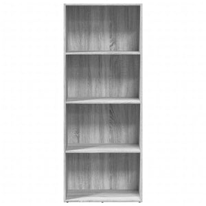 vidaXL Bookcase Grey Sonoma 60x30x152 cm Engineered Wood