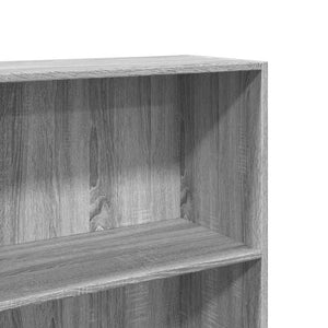 vidaXL Bookcase Grey Sonoma 60x30x152 cm Engineered Wood