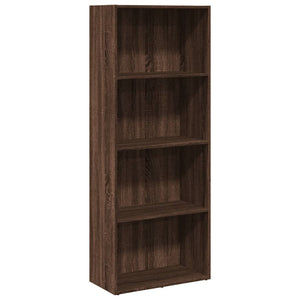 vidaXL Bookcase Brown Oak 60x30x152 cm Engineered Wood