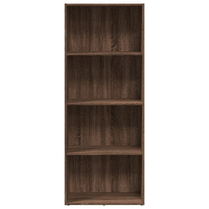 vidaXL Bookcase Brown Oak 60x30x152 cm Engineered Wood