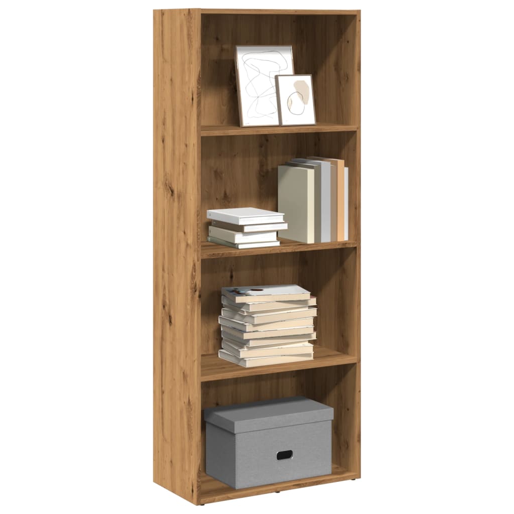 vidaXL Bookcase Artisian Oak 60x30x152 cm Engineered Wood