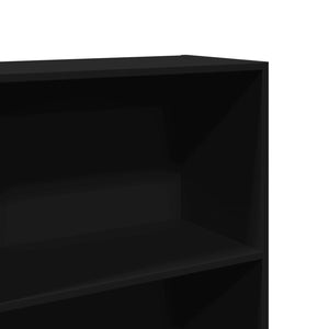 vidaXL Bookcase Black 60x30x189 cm Engineered Wood