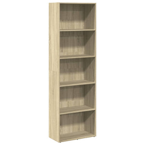 vidaXL Bookcase Sonoma Oak 60x30x189 cm Engineered Wood