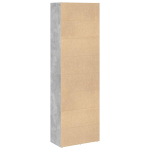 vidaXL Bookcase Concrete Grey 60x30x189 cm Engineered Wood