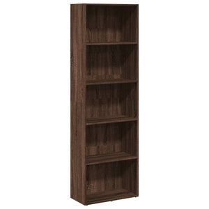 vidaXL Bookcase Brown Oak 60x30x189 cm Engineered Wood