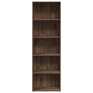 vidaXL Bookcase Brown Oak 60x30x189 cm Engineered Wood