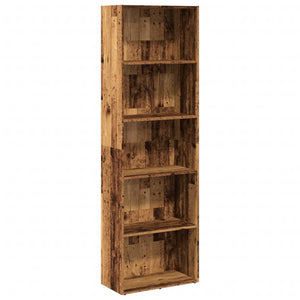 vidaXL Bookcase Old Wood 60x30x189 cm Engineered Wood