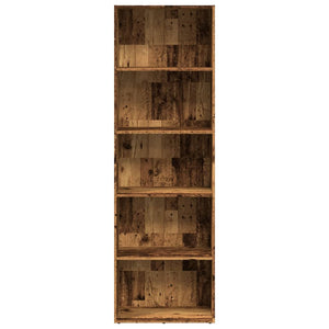 vidaXL Bookcase Old Wood 60x30x189 cm Engineered Wood