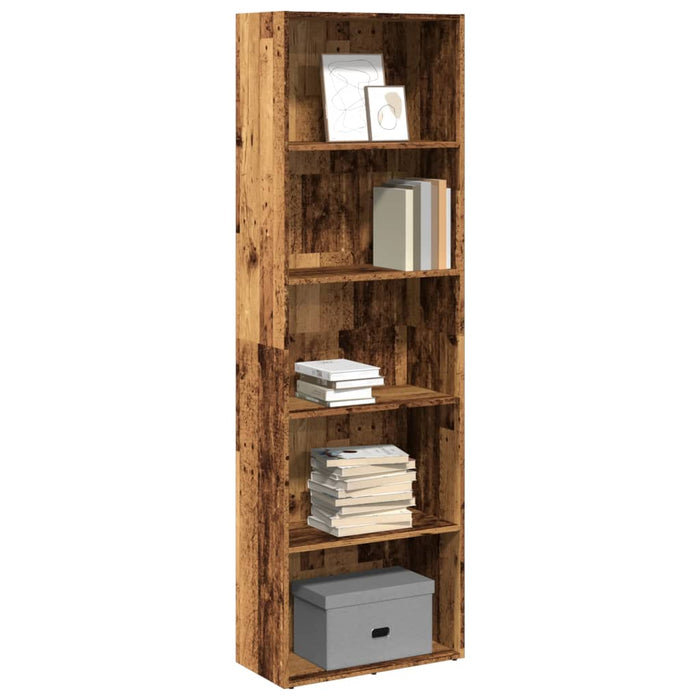 vidaXL Bookcase Old Wood 60x30x189 cm Engineered Wood