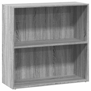 vidaXL Bookcase Grey Sonoma 80x30x77 cm Engineered Wood