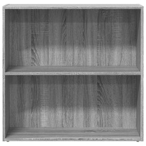 vidaXL Bookcase Grey Sonoma 80x30x77 cm Engineered Wood