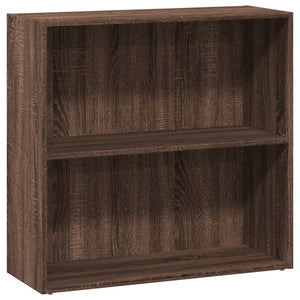 vidaXL Bookcase Brown Oak 80x30x77 cm Engineered Wood