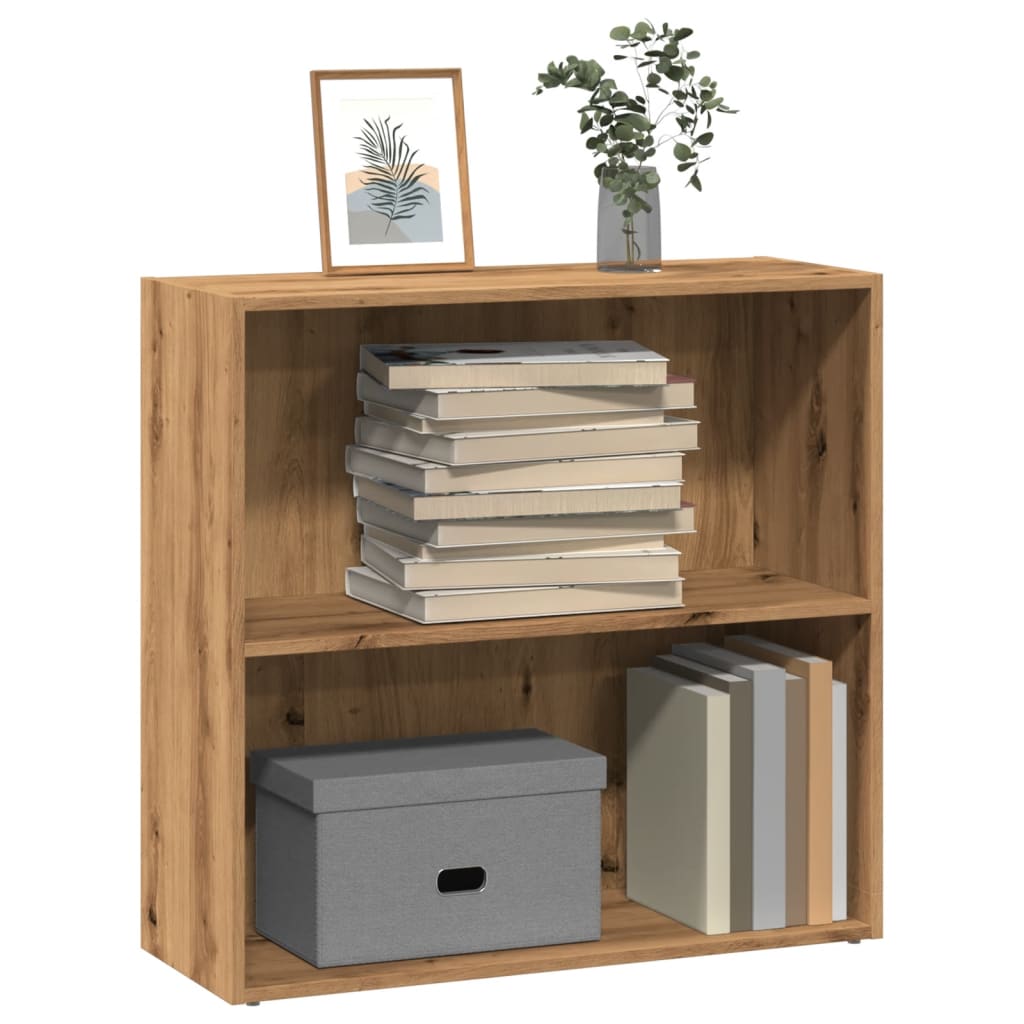 vidaXL Bookcase Artisian Oak 80x30x77 cm Engineered Wood