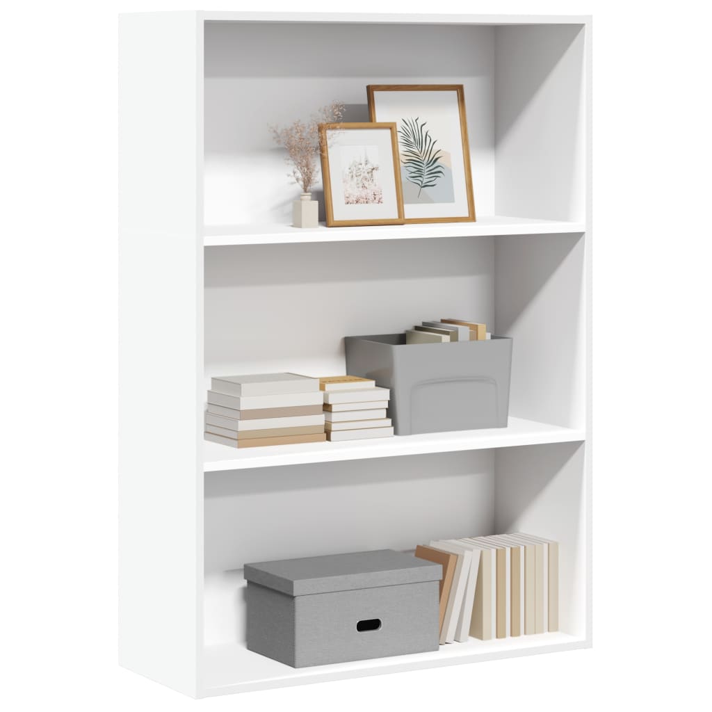 vidaXL Bookcase White 80x30x114 cm Engineered Wood