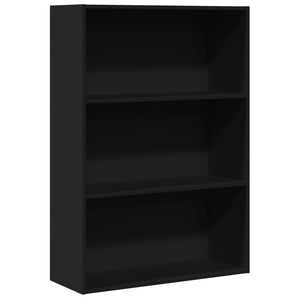 vidaXL Bookcase Black 80x30x114 cm Engineered Wood