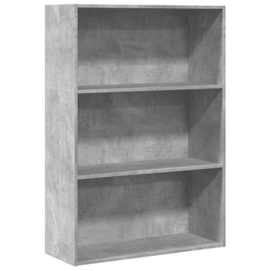 vidaXL Bookcase Concrete Grey 80x30x114 cm Engineered Wood