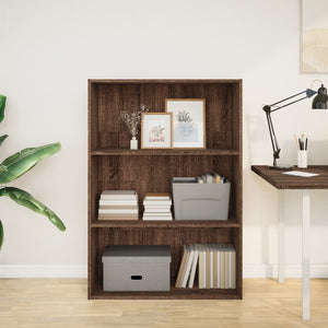 vidaXL Bookcase Brown Oak 80x30x114 cm Engineered Wood