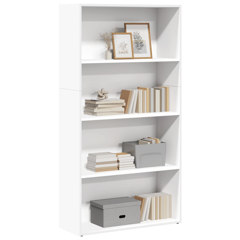 vidaXL Bookcase White 80x30x152 cm Engineered Wood