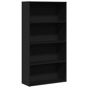 vidaXL Bookcase Black 80x30x152 cm Engineered Wood