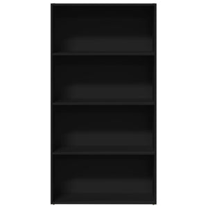 vidaXL Bookcase Black 80x30x152 cm Engineered Wood