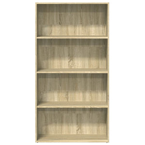 vidaXL Bookcase Sonoma Oak 80x30x152 cm Engineered Wood