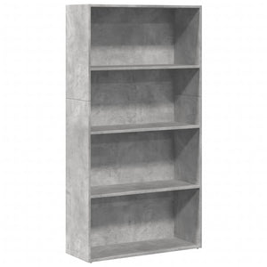 vidaXL Bookcase Concrete Grey 80x30x152 cm Engineered Wood