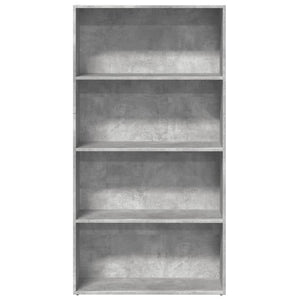 vidaXL Bookcase Concrete Grey 80x30x152 cm Engineered Wood