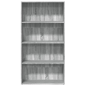 vidaXL Bookcase Grey Sonoma 80x30x152 cm Engineered Wood