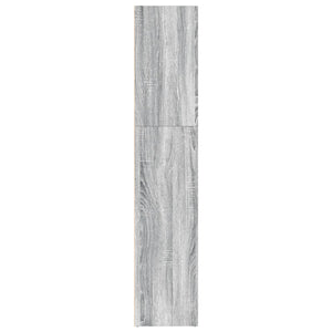 vidaXL Bookcase Grey Sonoma 80x30x152 cm Engineered Wood