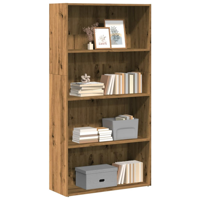 vidaXL Bookcase Artisian Oak 80x30x152 cm Engineered Wood