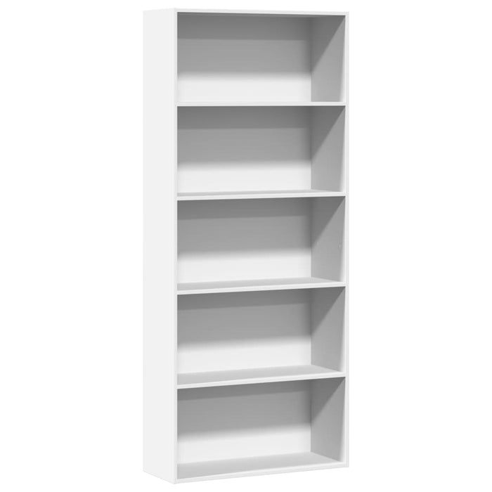 vidaXL Book Cabinet White 80x30x189 cm Engineered Wood