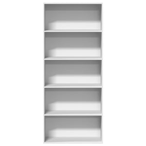 vidaXL Book Cabinet White 80x30x189 cm Engineered Wood