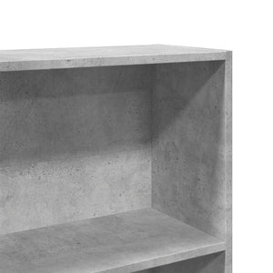 vidaXL Book Cabinet Concrete Grey 80x30x189 cm Engineered Wood