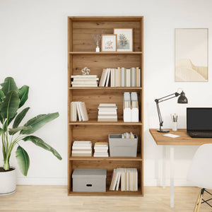 vidaXL Book Cabinet Artisian Oak 80x30x189 cm Engineered Wood