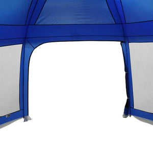 vidaXL Pool Tent with Removable Fly & Mesh Walls Azure Blue 512x458 cm
