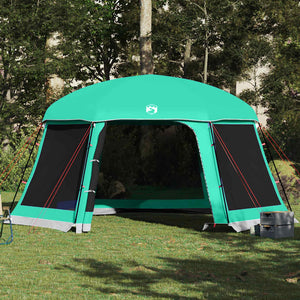 vidaXL Pool Tent with Removable Fly & Mesh Walls Sea Green 512x458 cm